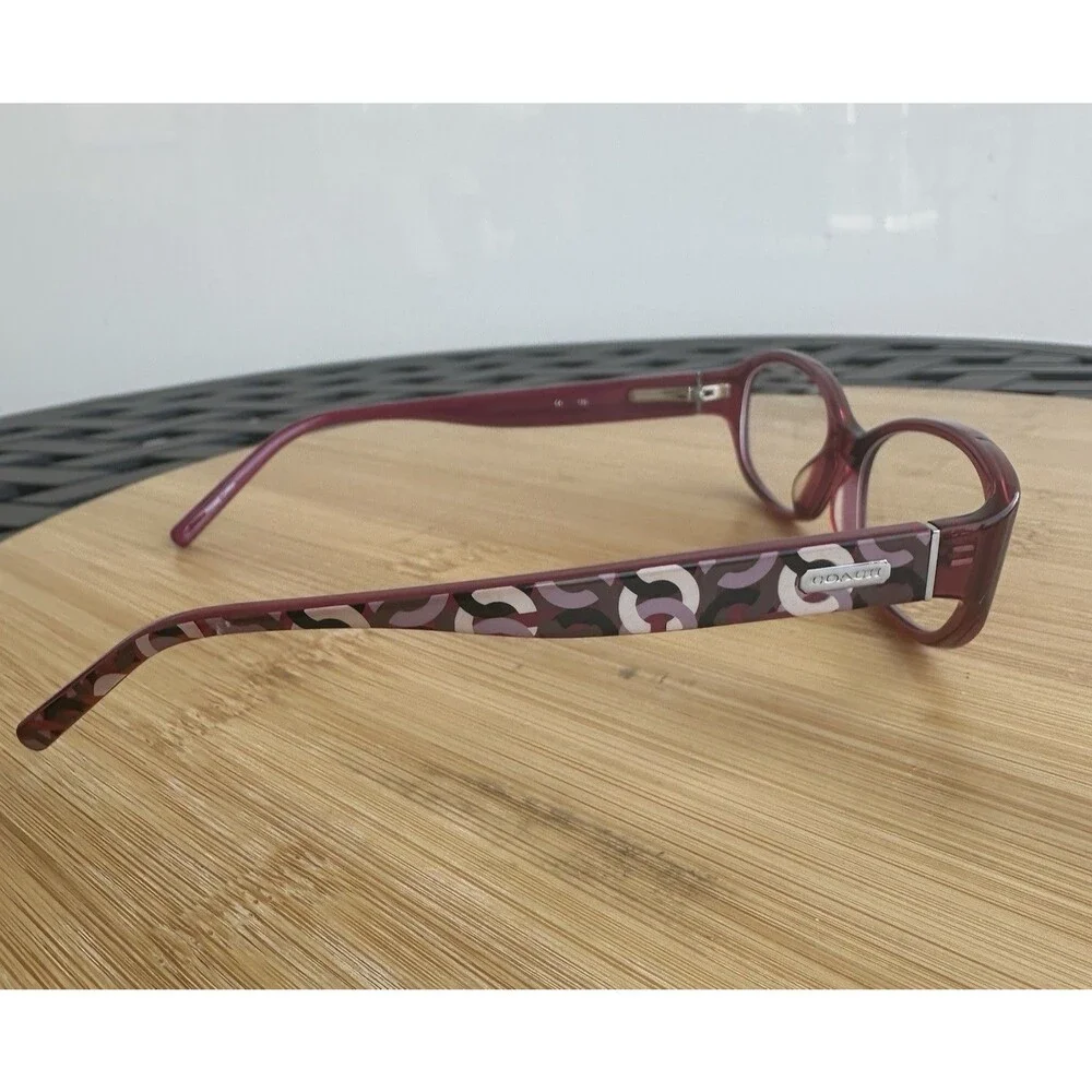 Coach Baila 2034 Pink Women's Eyeglasses 48-15 135 Full Rim Oval FRAMES ONLy